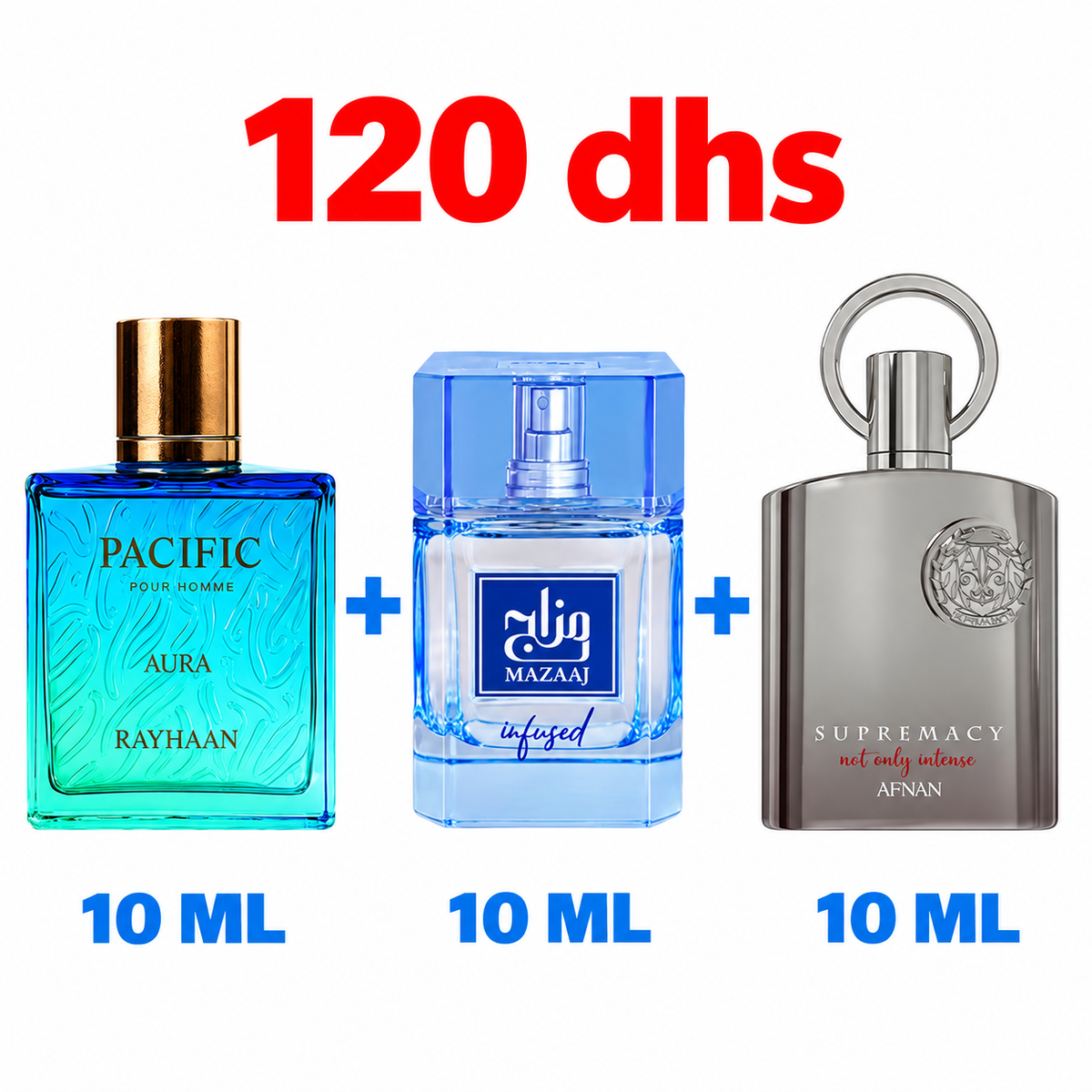 Pack Pacific Aura + Mazaaj Infused + Supremacy Not Only Intense