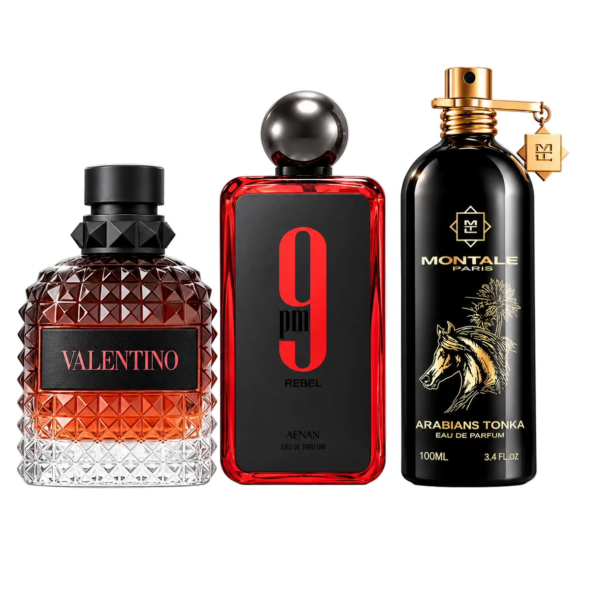 Pack Valentino + 9PM Rebel + Arabians Tonka